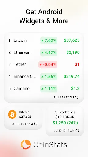 Ảnh chụp màn hình của CoinStats - Crypto Portfolio