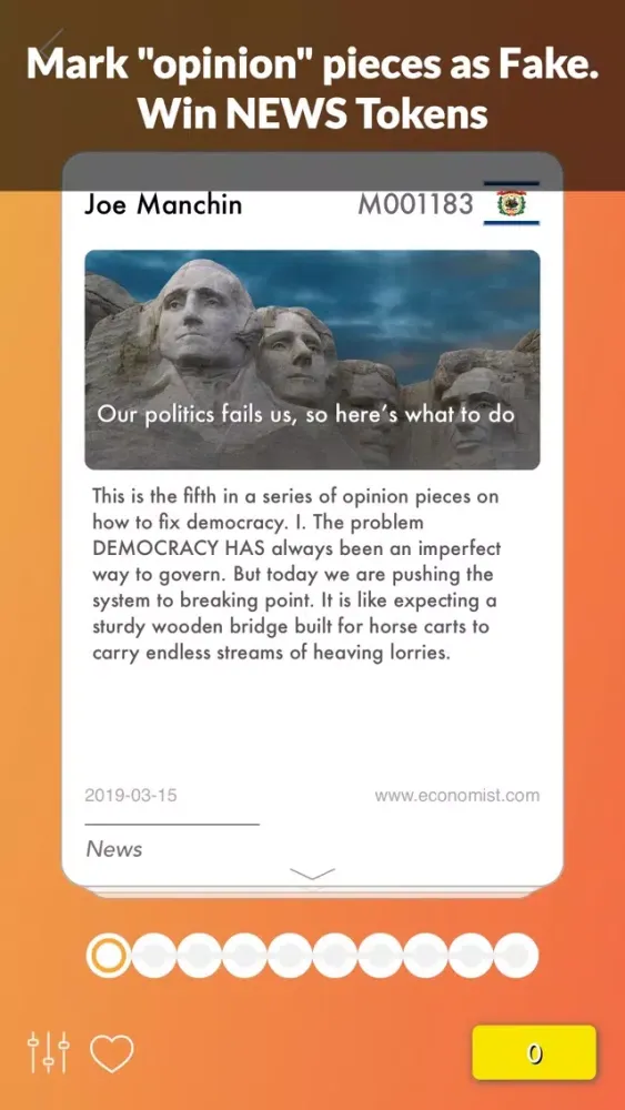Скриншоты Fake News Mint