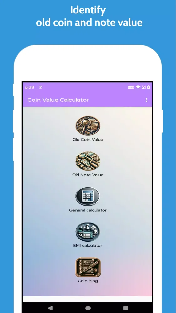 ภาพหน้าจอของ Coin Value Identifier