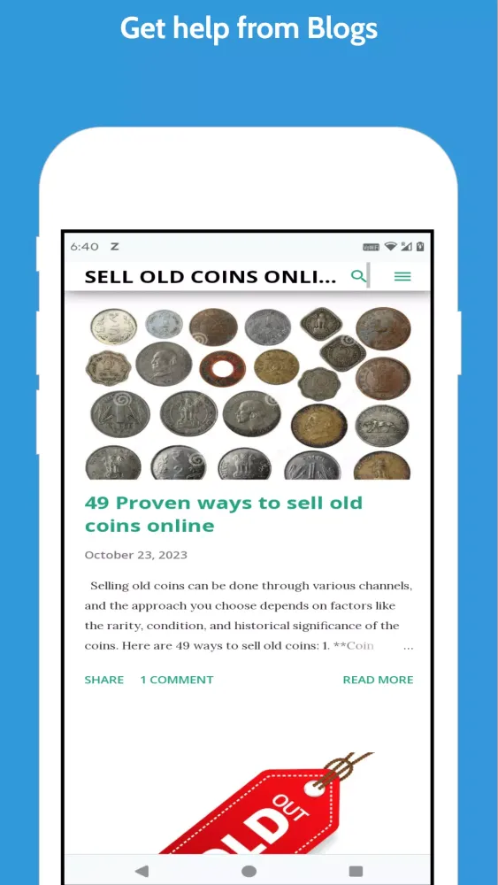 ภาพหน้าจอของ Coin Value Identifier