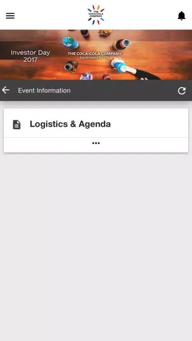Captures d'écran de Coca-Cola Investor Day 2017