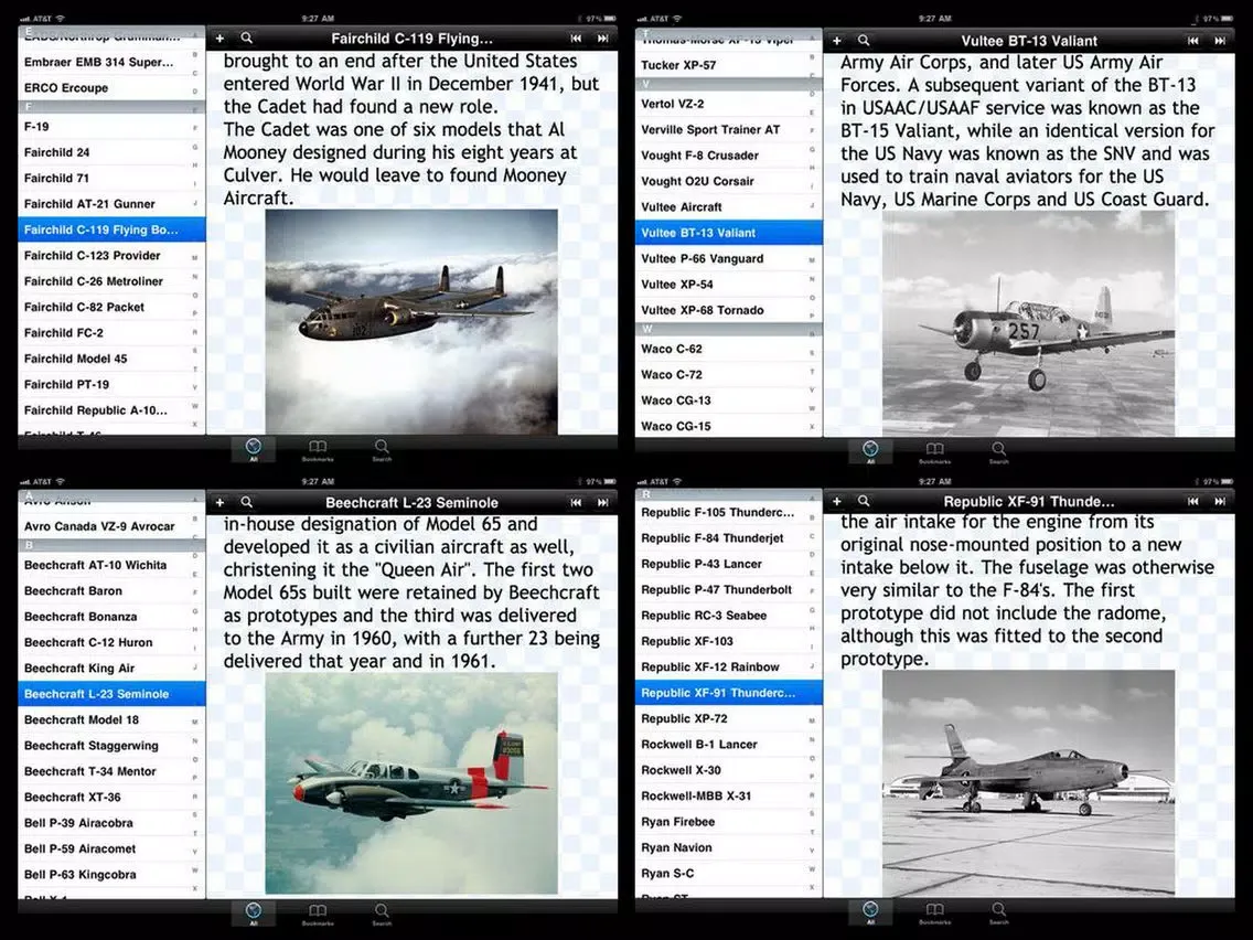 صور US Army Aircraft Bible iPad 