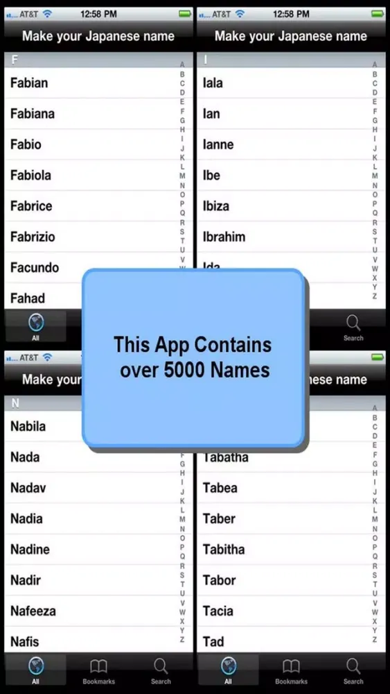 Capturas de tela do Make your Japanese name