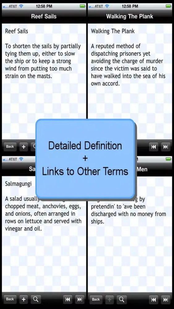 Tangkapan layar Pirate Glossary Plus+
