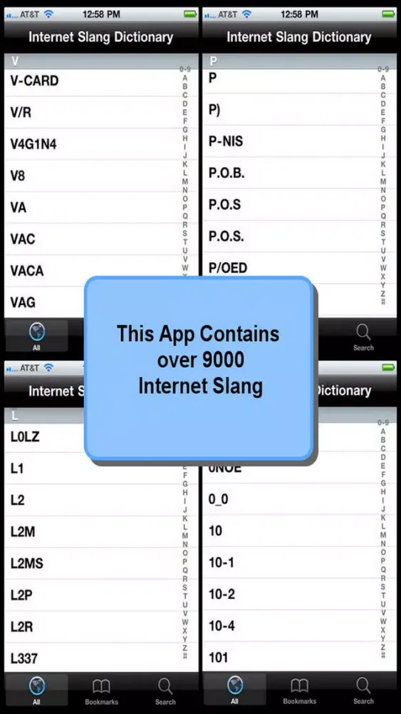 Internet Slang Dictionary Screenshots
