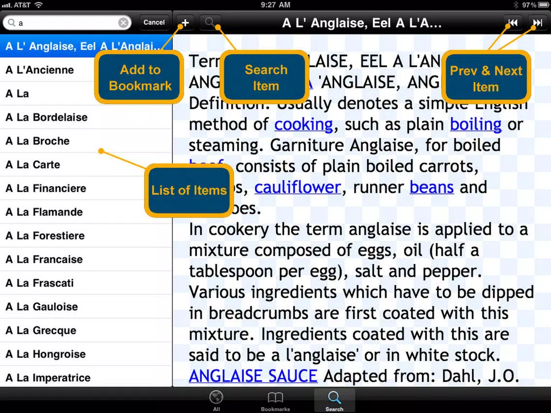 Glossary of Food Science Terms iPad 应用截图