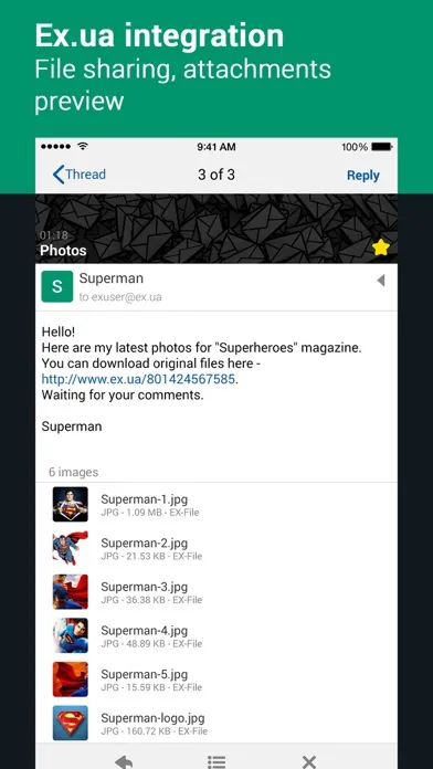 Tangkapan skrin EX Mail - More than just email