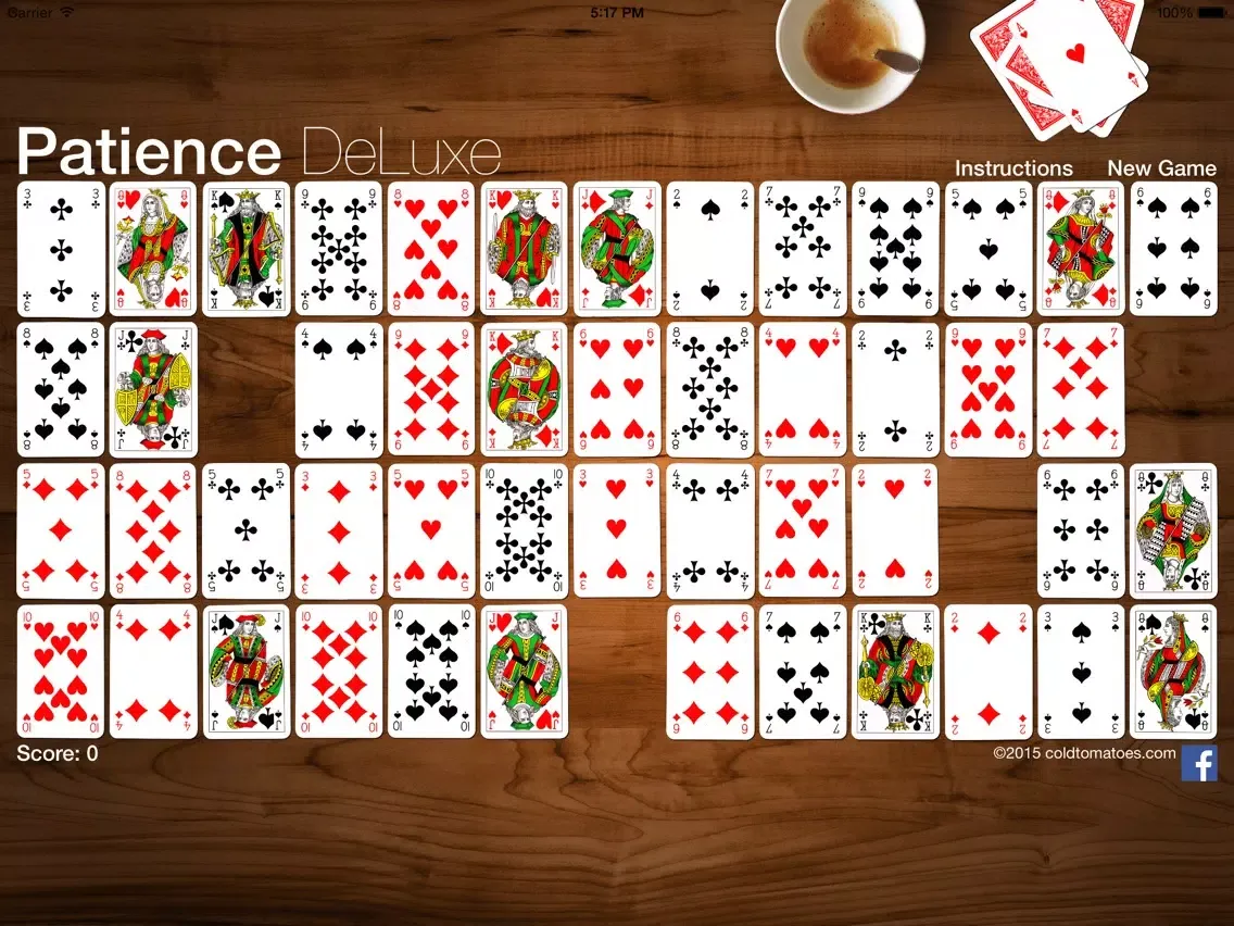 Capturas de tela do Patience DeLuxe iPad 
