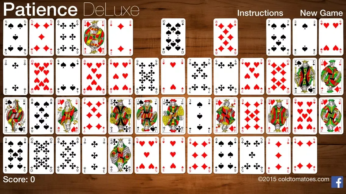 Capturas de tela do Patience DeLuxe