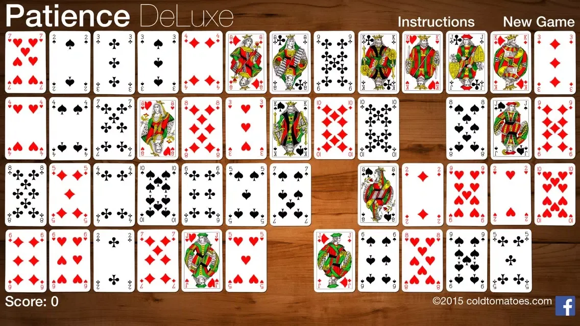 Capturas de tela do Patience DeLuxe