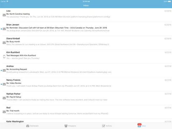 Capturas de pantalla de Main Street Marketing App iPad 