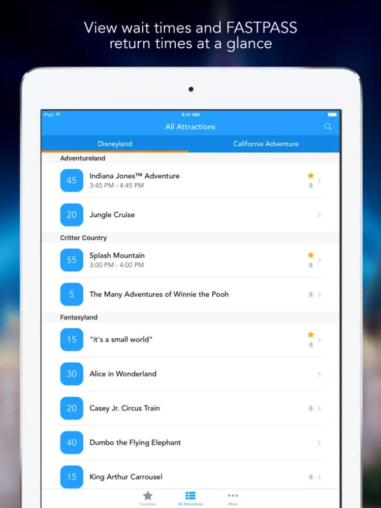 MagicMinutes for Disneyland iPad  Ekran Görüntüleri