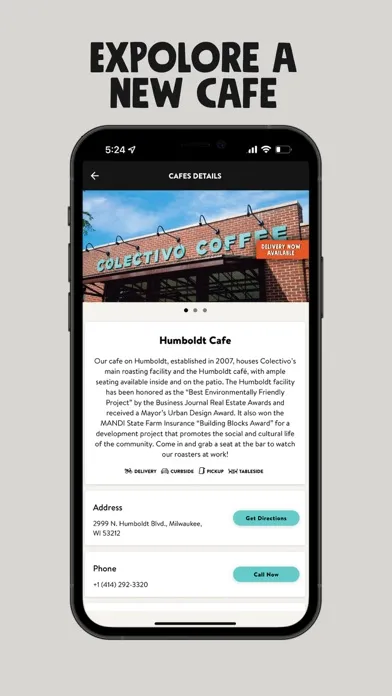 Capturas de pantalla de Colectivo Coffee