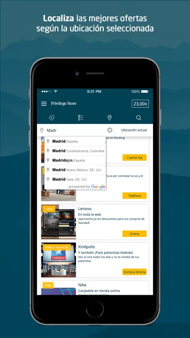 Privilege Store سکرین شاٹس