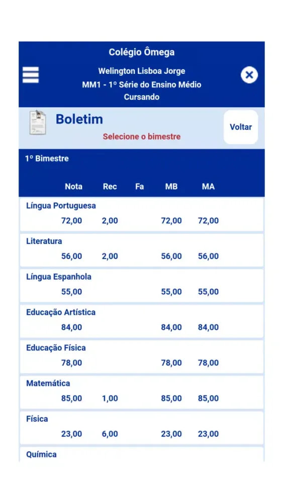Cólegio Omega Caxias JP Ekran Görüntüleri