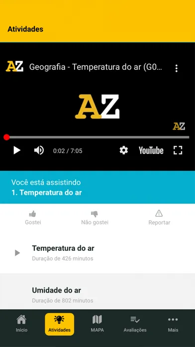 Скриншоты Aluno Rede AZ
