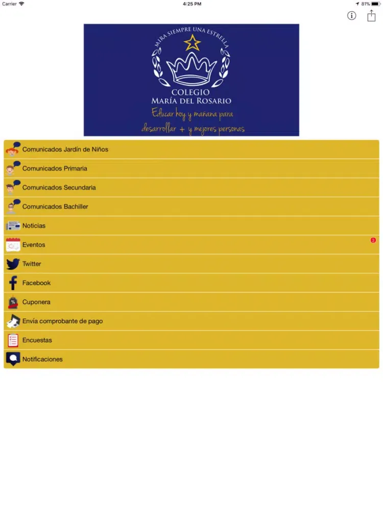 Colegio María del Rosario iPad  স্ক্রিনশট