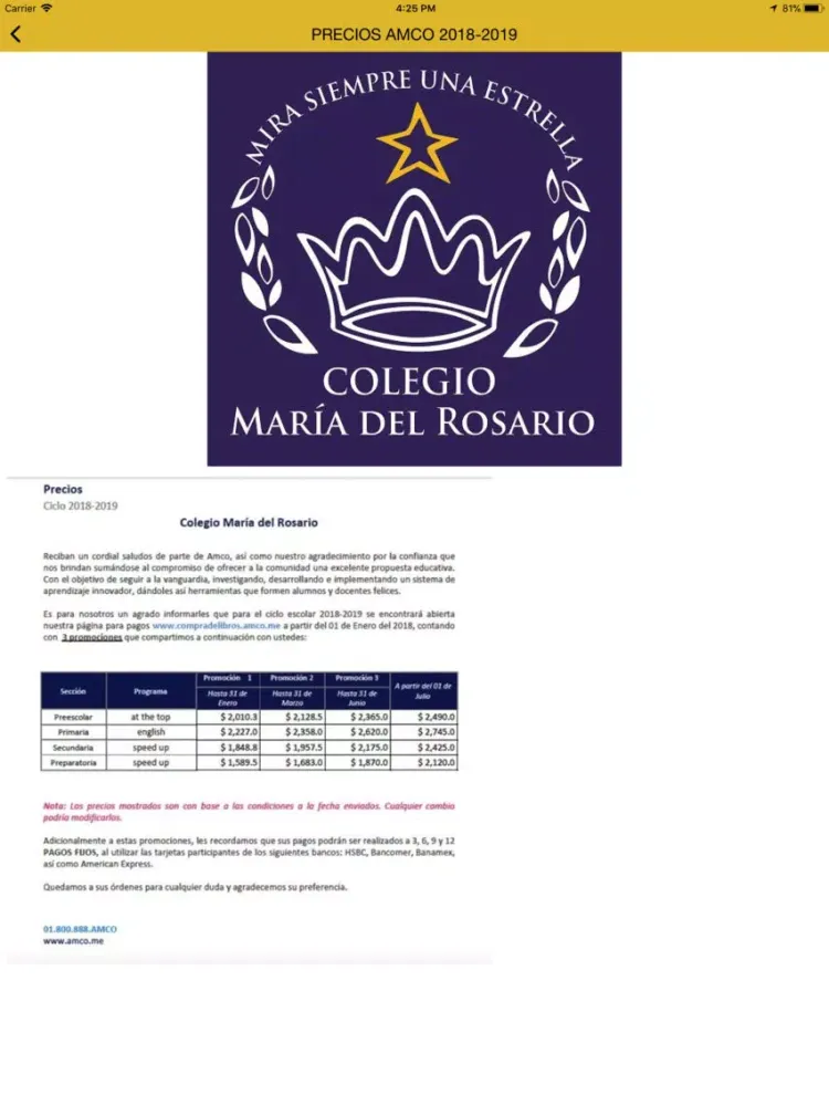 Colegio María del Rosario iPad  স্ক্রিনশট