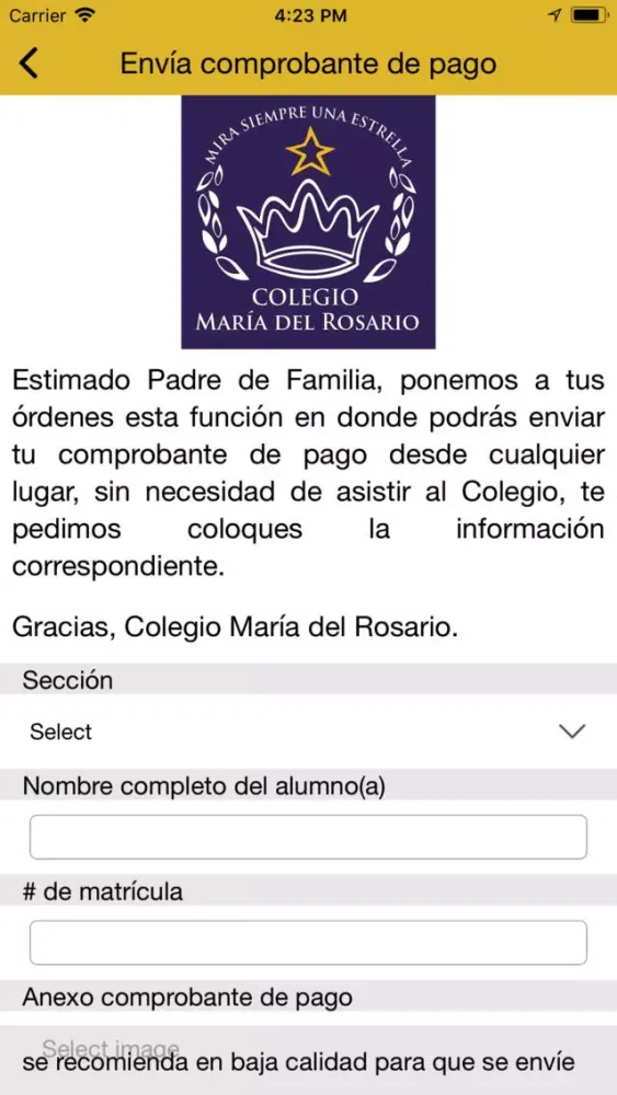 Colegio María del Rosario স্ক্রিনশট