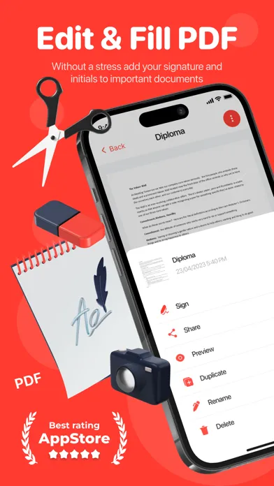 PDF Edit & Fill: docu sign Ekran Görüntüleri