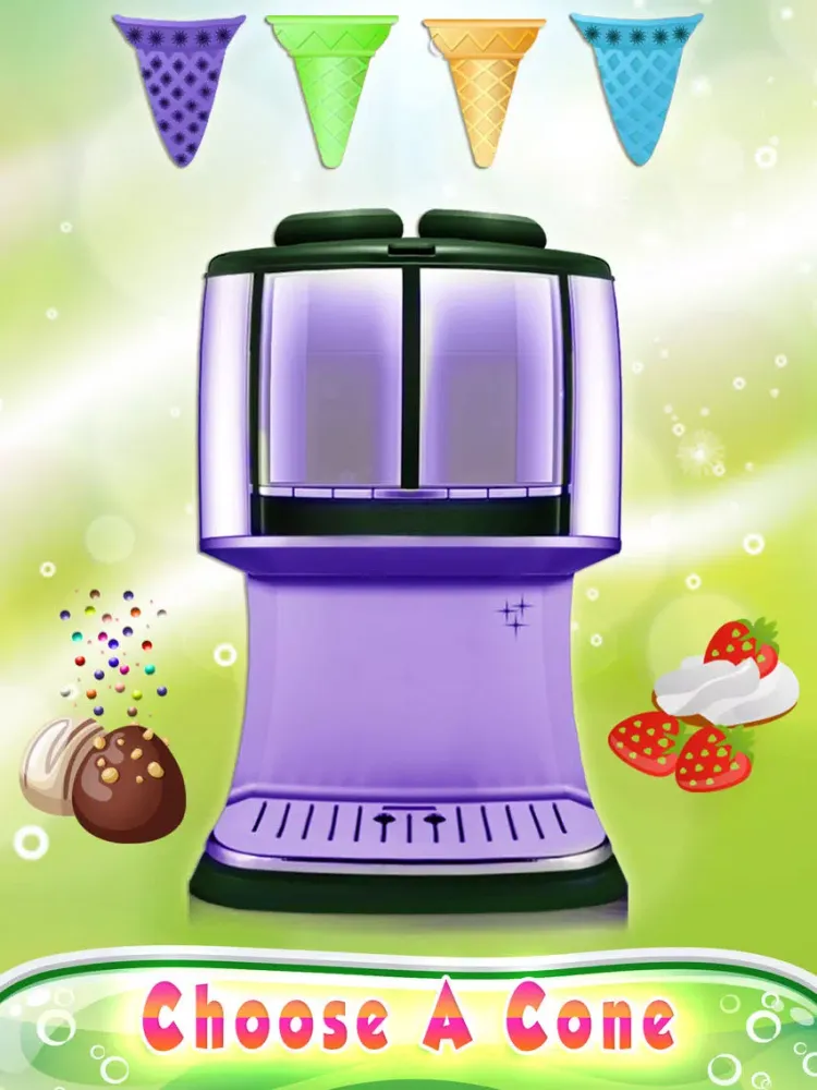 Capturas de tela do “Dominic's Sweets Shop: Play Near Me IceCream Frozen Cones & Outcast Desserts Maker Kids Game iPad 