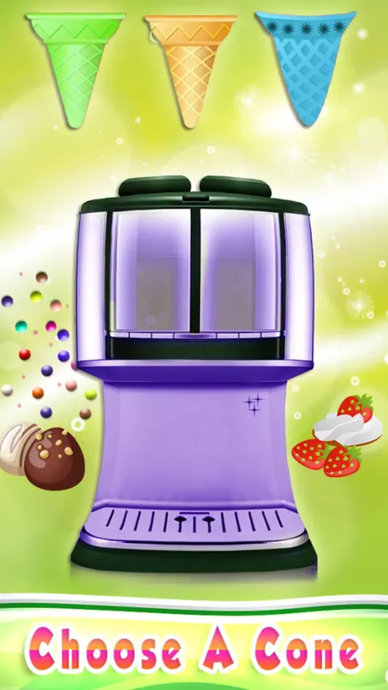 Capturas de tela do “Dominic's Sweets Shop: Play Near Me IceCream Frozen Cones & Outcast Desserts Maker Kids Game