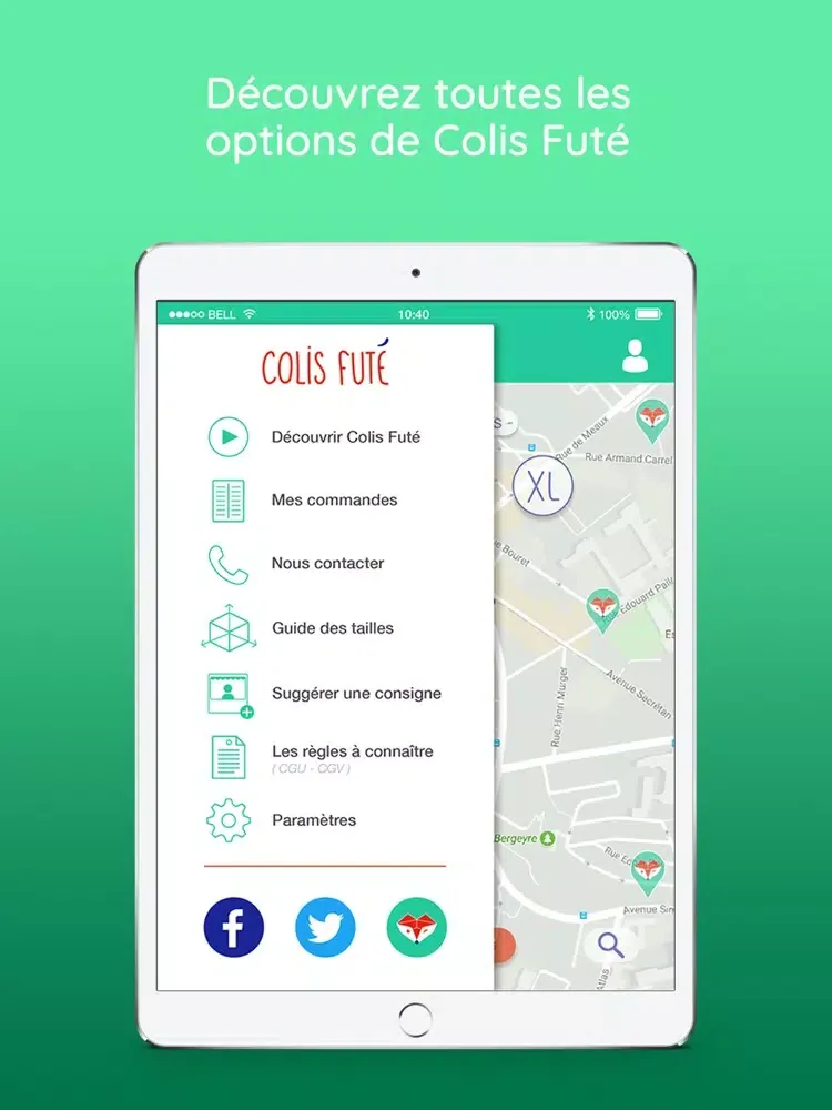 Captures d'écran de Colis Futé iPad 