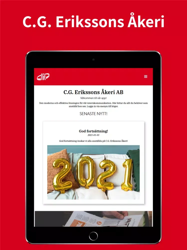 C.G. Erikssons Åkeri iPad 应用截图