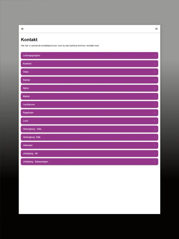 Kökscentrum iPad  Screenshots