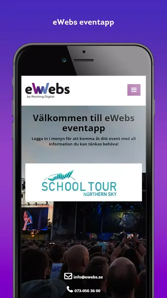 eWebs event Screenshots