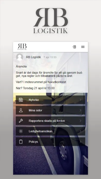 RB Logistik應用截圖