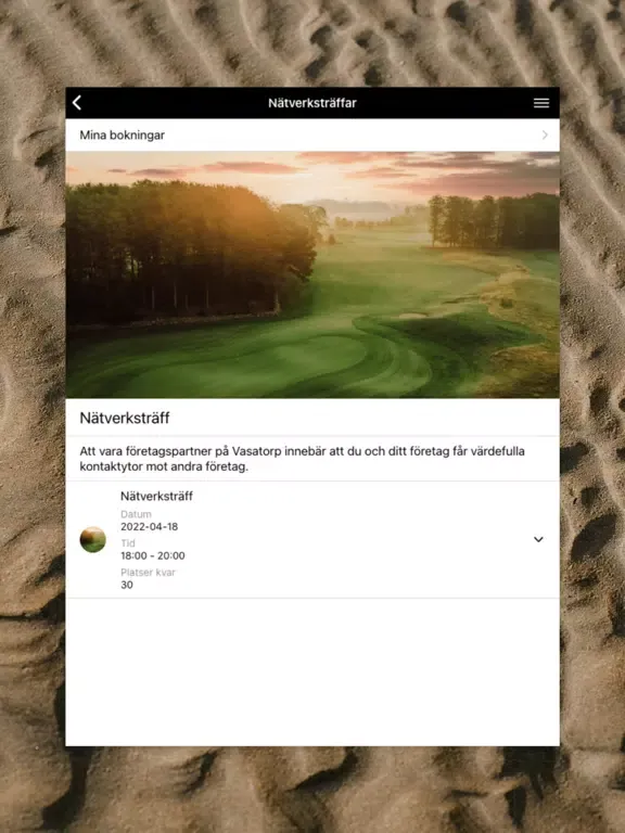 Vasatorps Golfklubb iPad  स्क्रीनशॉट