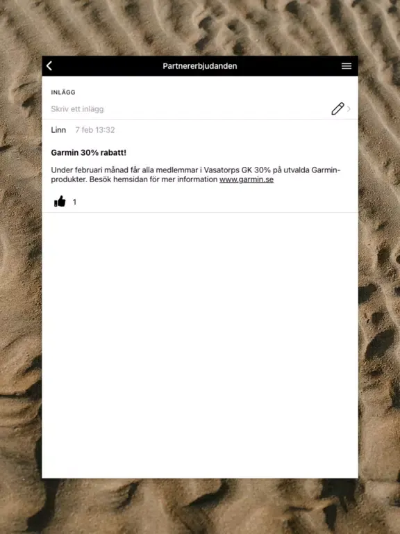Vasatorps Golfklubb iPad  स्क्रीनशॉट