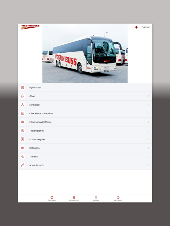 Westin Buss iPad 應用截圖