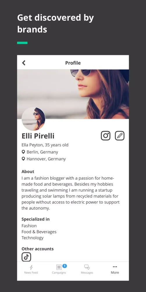 Collabary - Influencer App スクリーンショット