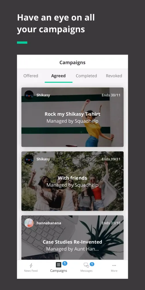 Collabary - Influencer App スクリーンショット