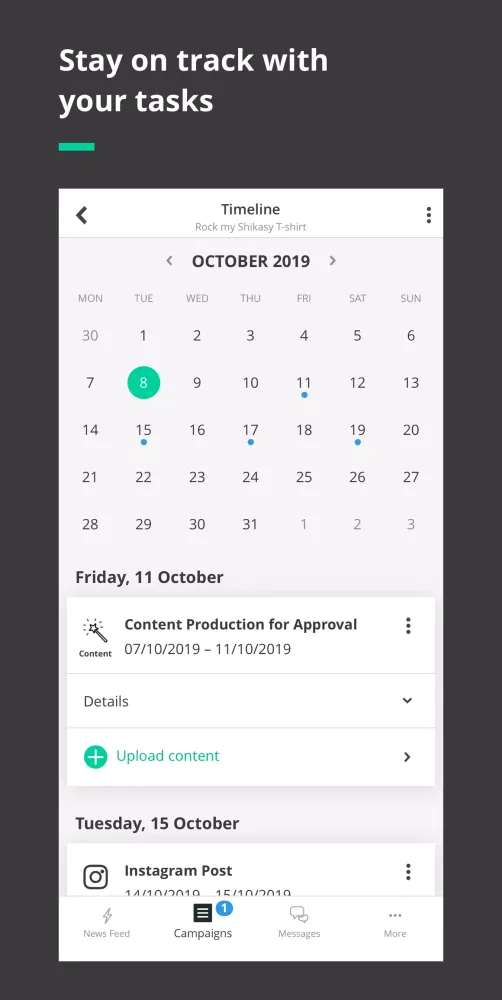 Collabary - Influencer App スクリーンショット