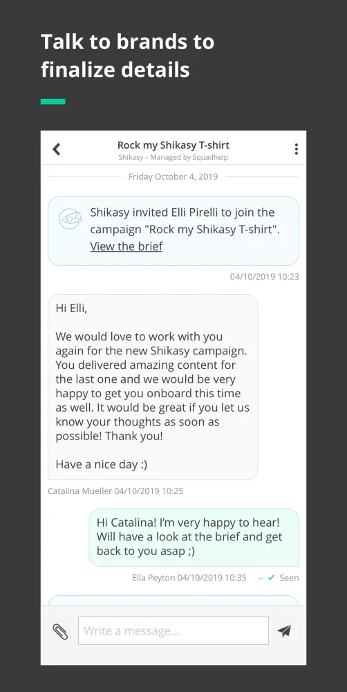 Collabary - Influencer App スクリーンショット