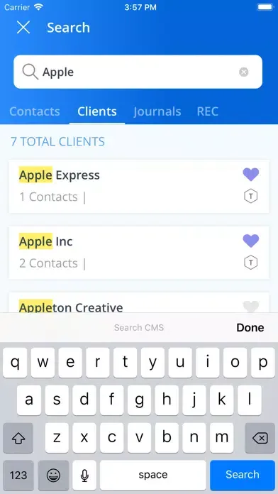 Capturas de pantalla de myCMS