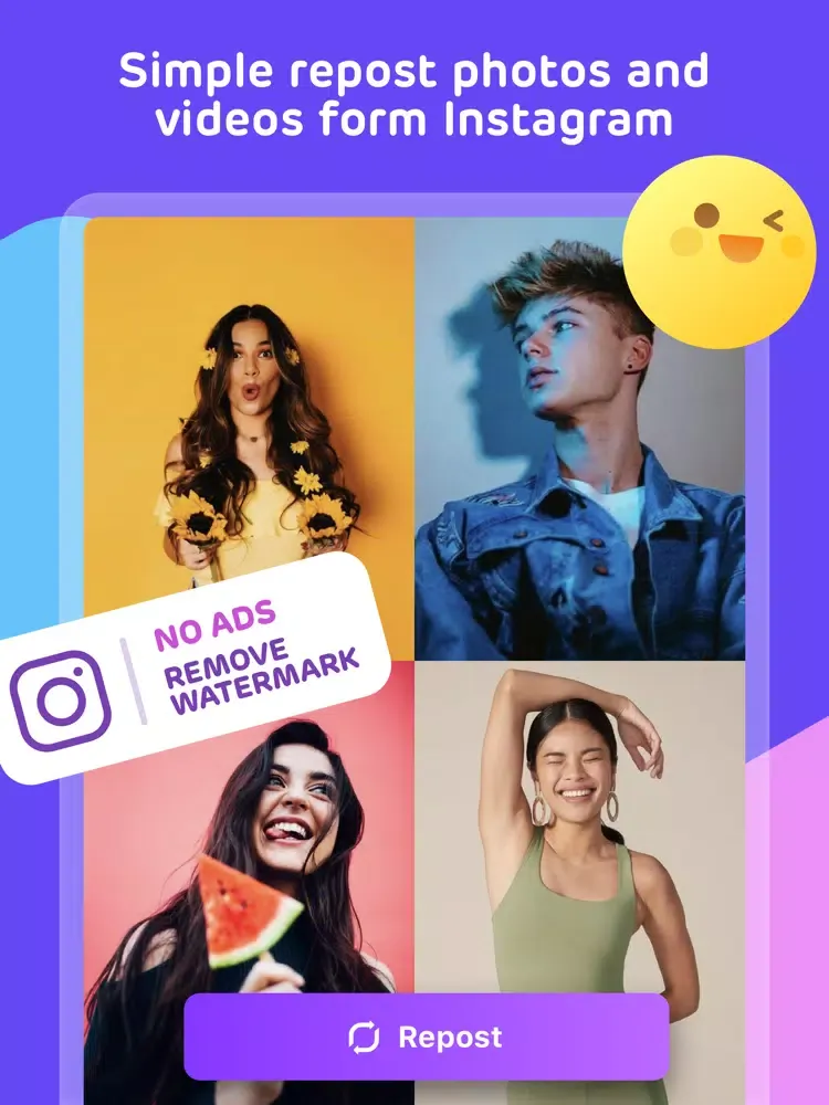 Zrzuty ekranu RepostMe- Repost+ for ig iPad 