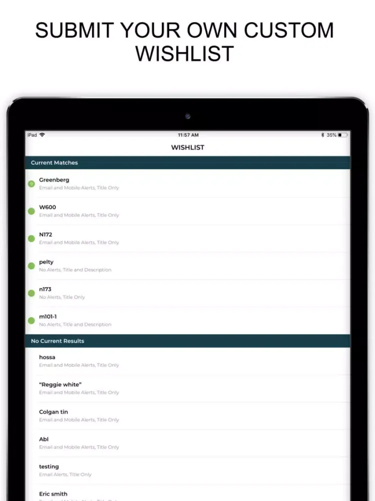 Collectable Sports Auctions iPad  Screenshots