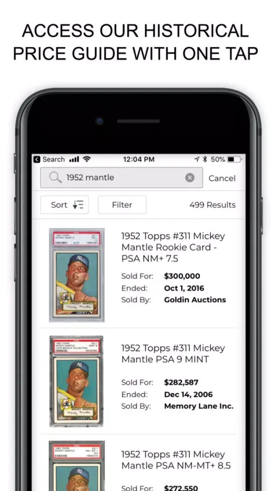 Collectable Sports Auctions Screenshots