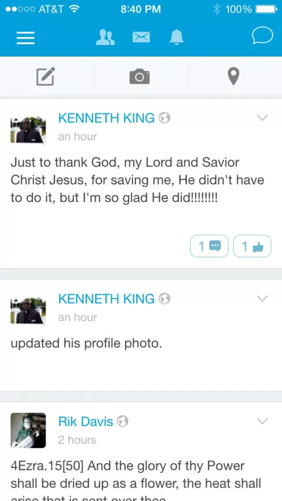 Capturas de pantalla de CollectiveFaith Christian Social Network