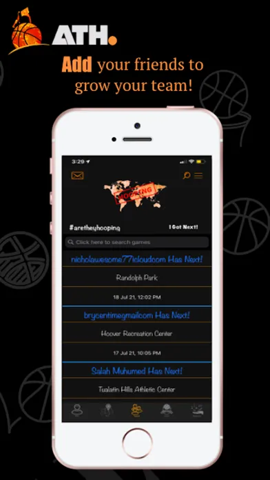 ATH - Pickup Basketball App স্ক্রিনশট