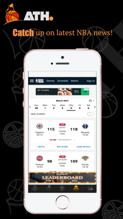 ATH - Pickup Basketball App স্ক্রিনশট