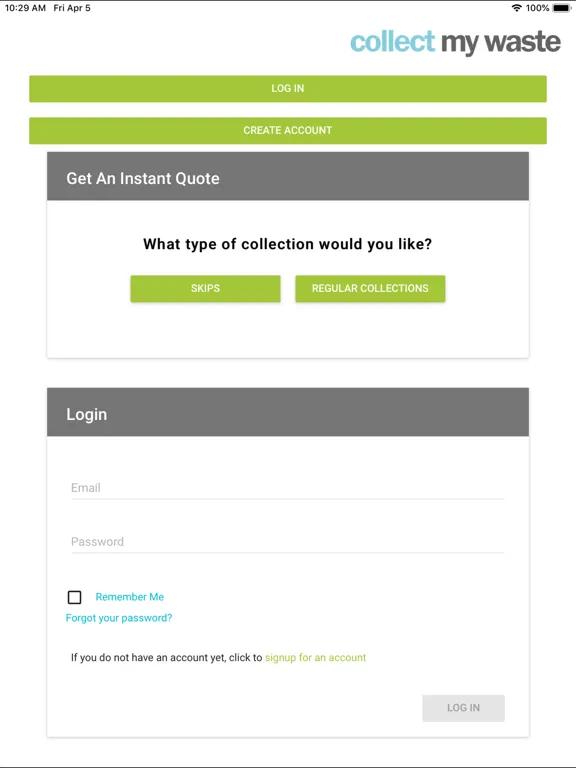 Collect My Waste iPad 应用截图