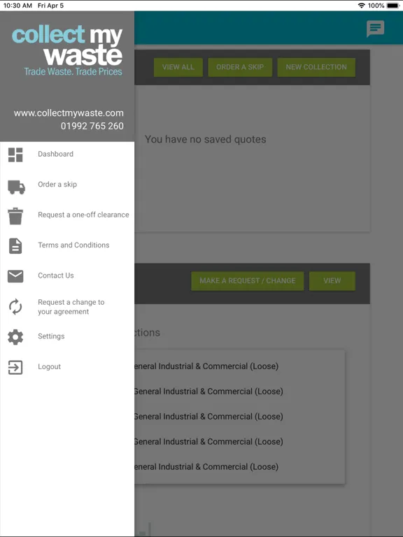 Collect My Waste iPad 应用截图