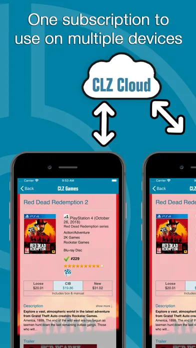 Tangkapan layar CLZ Games: collection database