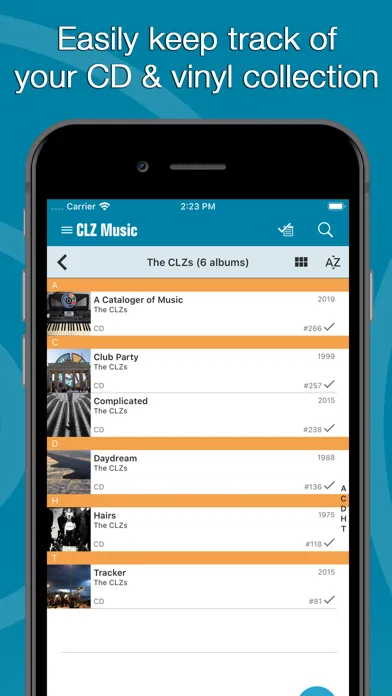 Zrzuty ekranu CLZ Music CD / Vinyl database