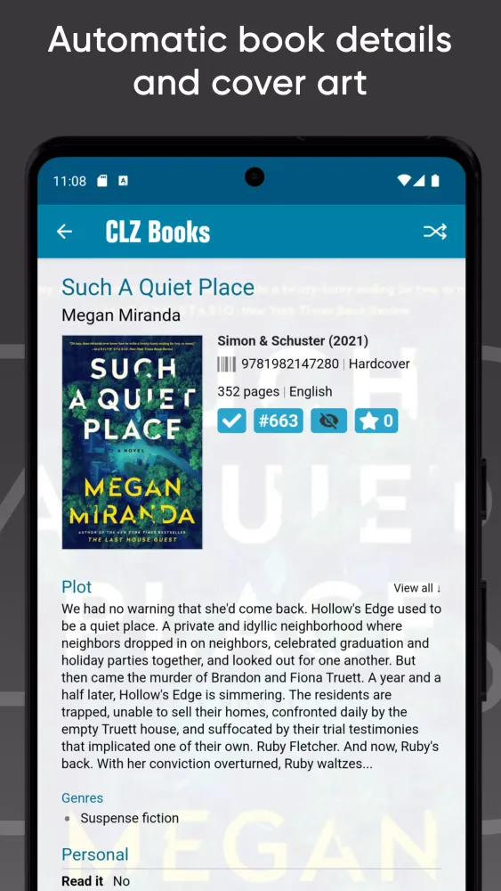 Tangkapan layar CLZ Books